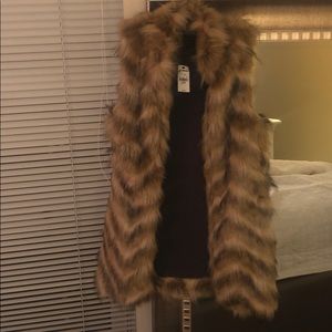 Faux fur vest